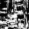 Grunge brush strokes background. Black-and-white texture.