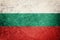 Grunge Bulgaria flag. Bulgarian flag with grunge texture.