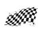 Grunge checkered racing sport flag with scratches