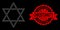 Grunge Christianity Stamp and Polygonal Mesh David Star