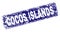 Grunge COCOS ISLANDS Framed Rounded Rectangle Stamp