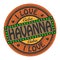 Grunge color stamp with text I Love Havanna inside