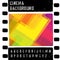 Grunge colorful cinema design template