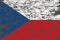 Grunge Czech Republic Flag. Czech Republic Flag with grunge texture. Vector illustration