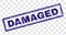 Grunge DAMAGED Rectangle Stamp