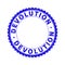 Grunge DEVOLUTION Scratched Round Rosette Stamp Seal