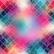 Grunge diagonal mosaic on blur background.