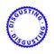 Grunge DISGUSTING Textured Round Rosette Stamp Seal