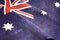 Grunge distressed aged old Australian flag