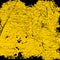 Grunge distressed yellow and black metal scratches background