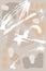 Grunge Dry Brush Abstract Contemporary Light Beige Pattern