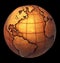 Grunge Earth globe