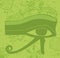 Grunge egyptian Eye of Horus , ancient deity, religious symbol