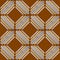 Grunge embroidery textured stitch 3d seamless pattern. Geometric ornamental stitching background. Tapestry repeat backdrop.