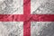 Grunge England flag. Welsh flag with grunge texture.