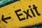 Grunge Exit Sign