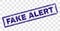 Grunge FAKE ALERT Rectangle Stamp