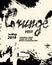 Grunge festival flyer design. Calligraphy flat brush. Grunge texture