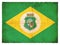 Grunge flag of Ceara & x28;Brazil& x29;