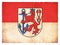 Grunge flag of Duesseldorf North Rhine-Westphalia, Germany