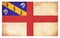 Grunge flag of Herm Channel Islands, GB