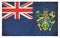 Grunge flag of Pitcairn Islands Great Britain