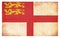 Grunge flag of Sark British Crown Estates