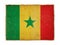 Grunge flag of Senegal
