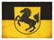 Grunge flag of Stuttgart Baden-Wuerttemberg, Germany