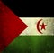 Grunge flag of Western Sahara