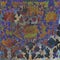 Grunge Floral Batik Background