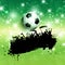 Grunge football or soccer crowd background