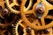 Grunge gear, cog wheels background. Industrial science