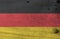 Grunge German flag texture, the black red and yellow color.