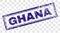 Grunge GHANA Rectangle Stamp