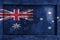 Grunge gothic rock frame with blending Australia flag