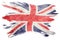 Grunge Great Britain flag. Union Jack flag with grunge texture.