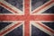 Grunge Great Britain flag. Union Jack flag with grunge texture