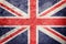 Grunge Great Britain flag. Union Jack flag with grunge texture.