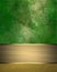 Grunge green background with a gold plate. Element for design. Template for design. copy space for ad brochure or announcement inv