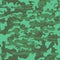 Grunge green camouflage, modern fashion design. Camo made brush strokes hand draws pattern. Army uniform. fashionable, fabric. Vec