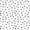 Grunge hand drawn seamless pattern. Circles, rings and dots isolated on a white background.