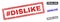 Grunge Hashtag DISLIKE Textured Rectangle Watermarks