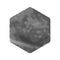 Grunge hexagon shape. Dirty texture illustration