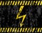 Grunge high voltage sign background