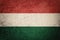 Grunge Hungary flag. Hungarian flag with grunge texture