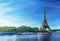 Grunge image of Eiffel tower
