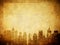 Grunge image of new york skyline