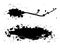Grunge ink blots with streaks,splashes,spots,dots,streaks.Abstract spots.Splatters of paint,watercolor for Rorschach Test.Use for