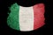 Grunge Italy flag. Italian flag with grunge texture. Brush strok